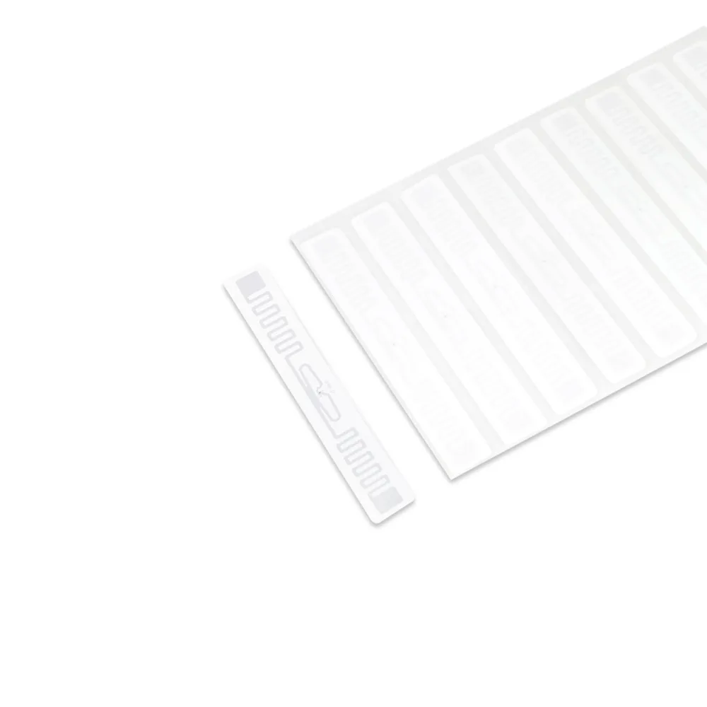 UHF RFID Label – PP Synthetic Paper – 4QT – 98×15 mm product photograph